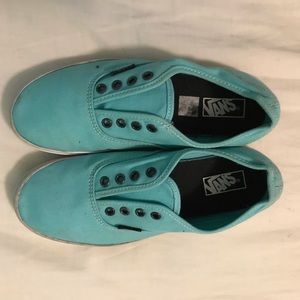 Blue vans sneakers